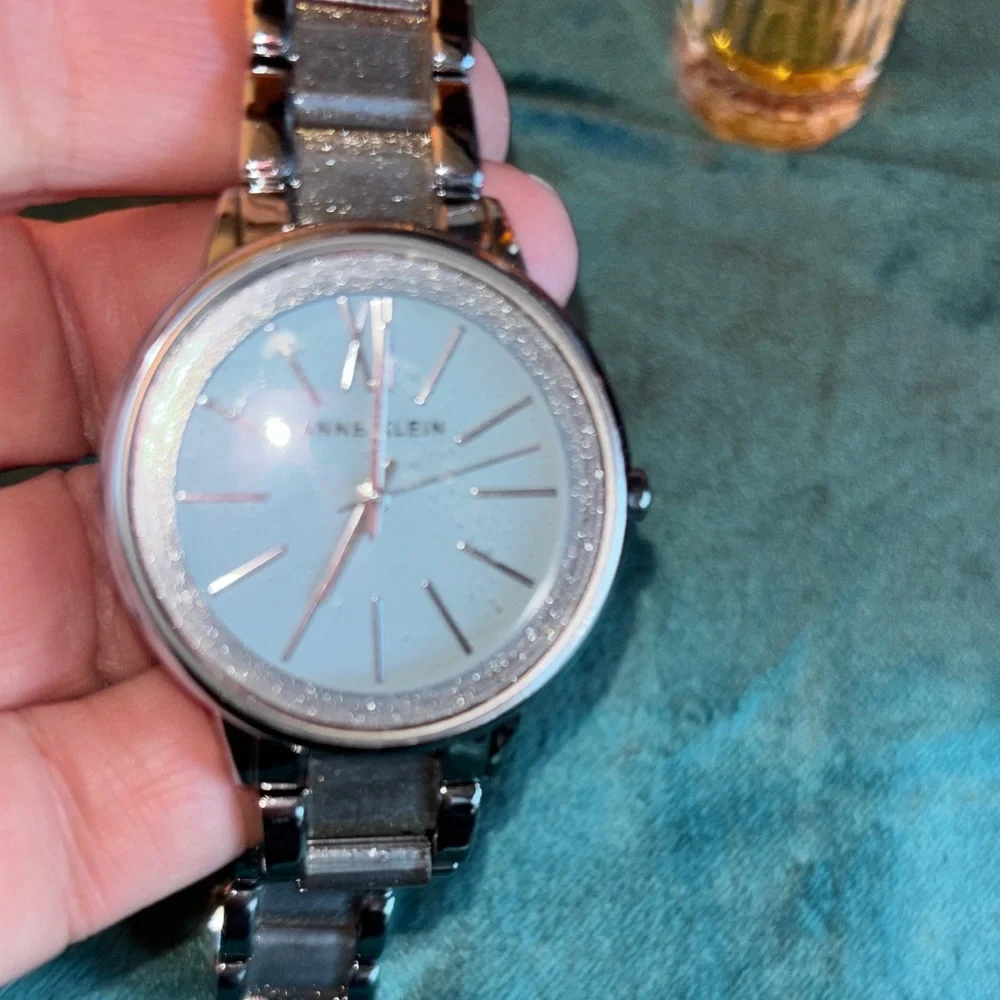 Anne Klein Silver Smartwatch with Roman Numerals